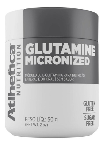 Glutamina 50g - Atlhetica Nutrition / Com Nf