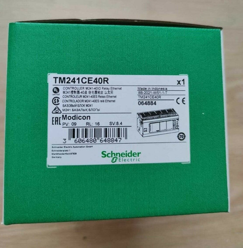 Clp Schneider Tm241ce40r 24 Entradas E 16 Saidas Novo !