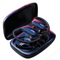 Comprar Auriculares in-ear inalámbricos Compatible con iPhone \u002F iPod \u002F iPad HD Ligthning Bluetooth Earphones In-Ear con Microfono C6053 negro con luz LED