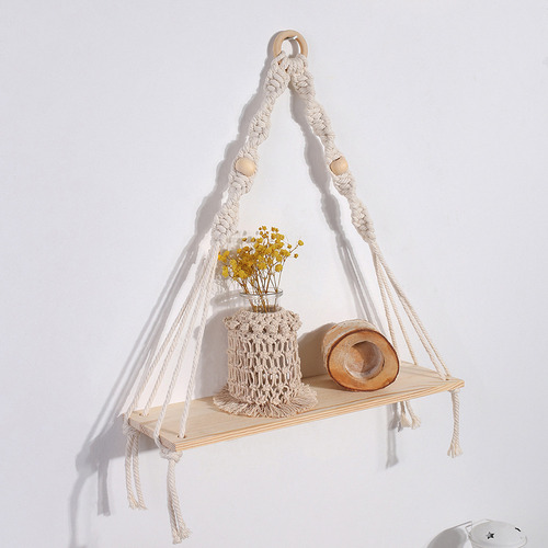 M0676 - Tapiz Nórdico Con Borlas Tejido A Mano Para Decoraci
