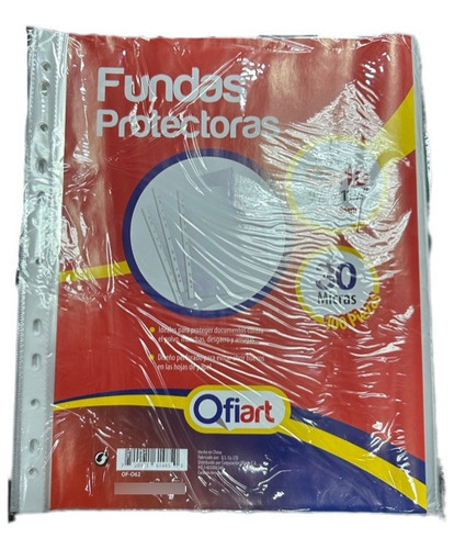 Hojas Protectoras Fundas Carta 100und 