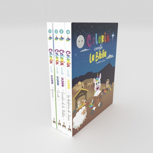 4x3 - Colorin Cuenta La Biblia - Los 4 Libros