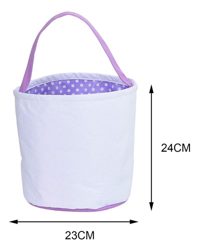 Bolsas De Caza De Huevos De Pascua De Primavera Violeta