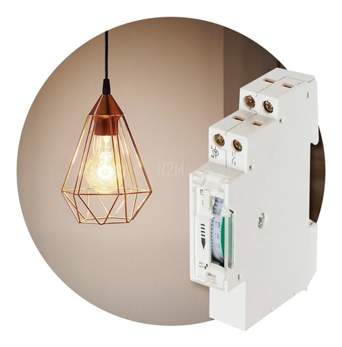 Imagen 1 de 10 de Temporizador Reloj Mecanico Pileta Din 24 Hs 48 Programas