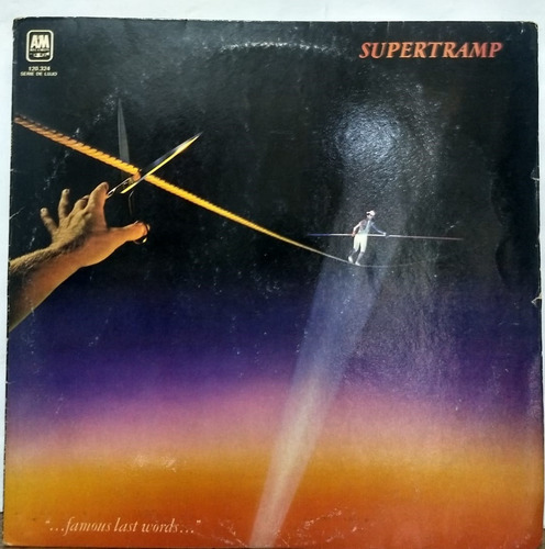 Imagen 1 de 2 de Supertramp- Famous Last Words- 1982 Argentina Vg+