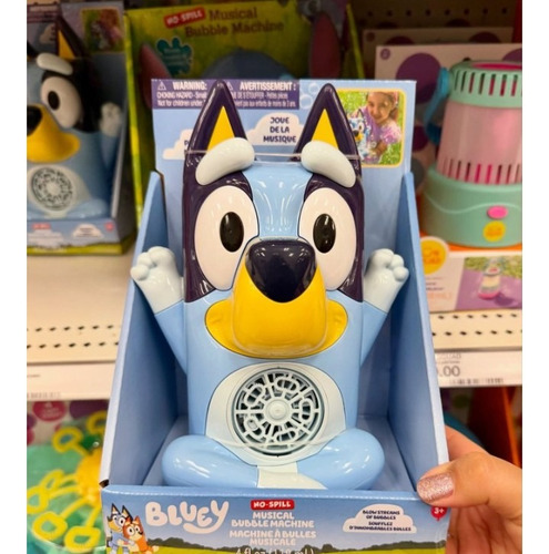 Bluey Burbujero Musical Maquina De Burbujas Sin Derrames / J Azul