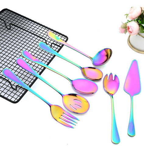 Juego De Vajilla De Acero Inoxidable Con Colador De Cucharas