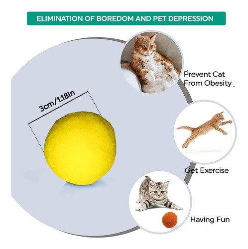 Bolas De Pompones Suaves Premium Para Gatitos - Ligeras, ...