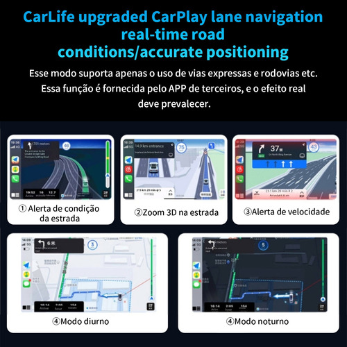 Carplay Sem Fio Mini - Conexão Estável, Siri & Mapas Online