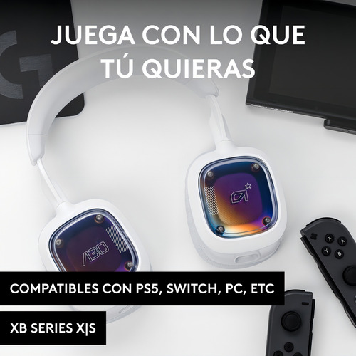 Audífonos Inalámbricos Astro A30 Color Blanco-morado Blanco-morado