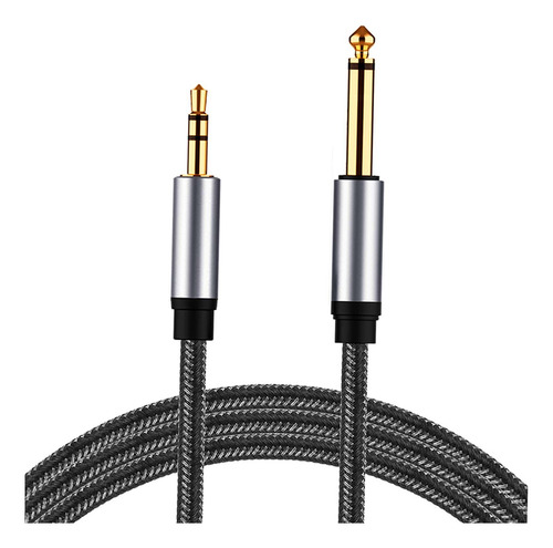 Cable Ts De Pulgada A Trs De 3,5 Mm, Carcasa De Cobre