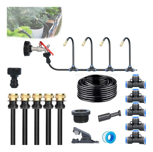 Sistema De Riego Automático Para Jardín Curvo De 360 Grados,