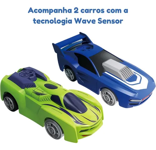 Brinquedo Pista Hot Wheels Carrinho com Sensor Loop Triplo - Fun