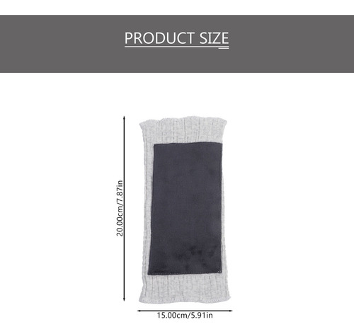1 Par De Almohadillas Protectoras Cálidas De Dos Capas, Unis
