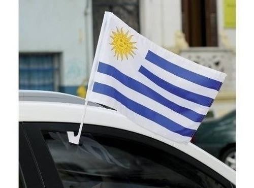 Bandera Banderín Uruguay Selección Para Auto Vehiculo