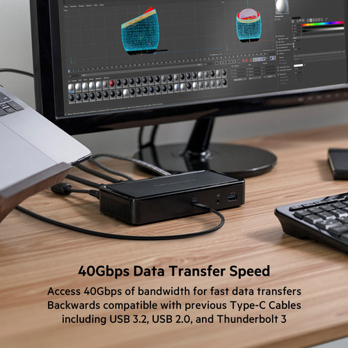 Cabo Thunderbolt 4 Belkin 1m Usb-c Para Usb-c 100w De Alimen