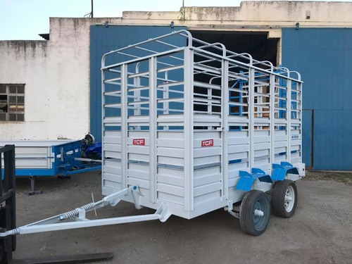 Acoplado Jaula Fija Hacienda Caballos Ganadero Cerdos