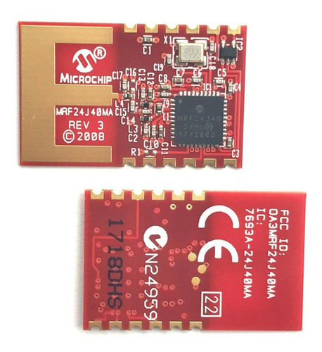 Modulo Mrf24j40 Microchip Original Zigbee Miwi 2.4 Ghz