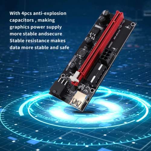 Imagem 7 de 10 de Extensor Placa Video Pci-e 1x 16x Usb 3.0 Fonte Atx Sata Pc