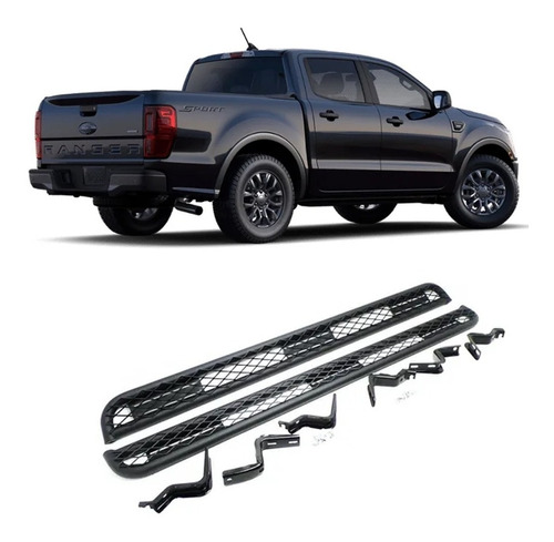 Estribos Ford Ranger Metalicos 2015 2016 2017 2018 2019 2020