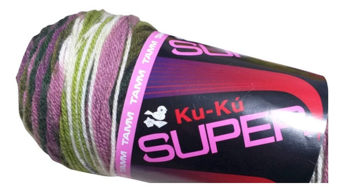 Estambre Ku-ku Super Tubo De 200 Gramos Color Matizado Viñedos