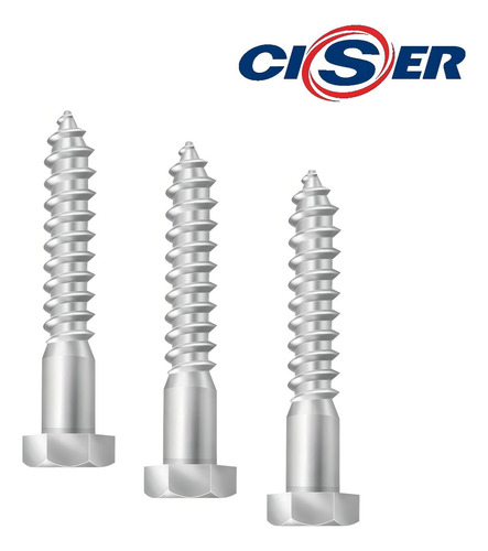 Parafuso Sextavado Soberba 1/4 X 60 C 200 Peças Marca Ciser