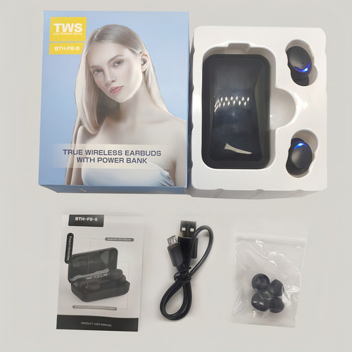Audífonos Inalambricos Bluetooth F9-5 Negro
