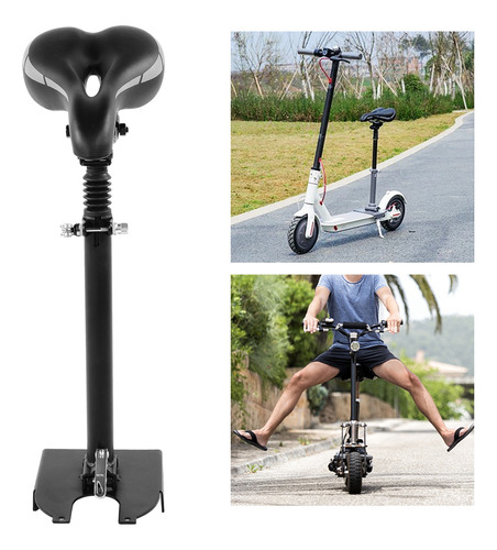 Sillín Scooter Eléctrico Ajustable Para M365 Negro