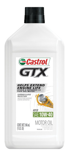 Aceite Motor Castrol Gtx 10w40 Sp - 1 Cuarto