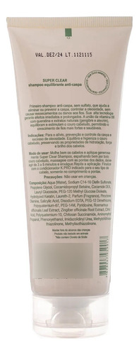 Shampoo Super Clear Anti-caspa 240ml - Kpro