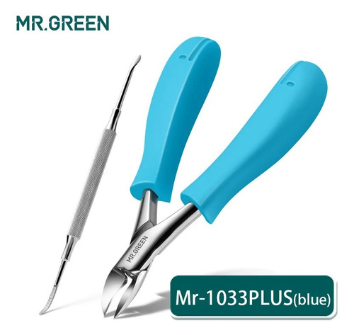 Cortador Alicate Unha+espátula Mr.green Mr-1033-bu-plus