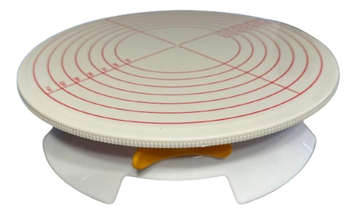 Base Giratoria Decoracion Torta Con Freno 30cm Blanco