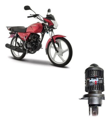 Foco Led Faro Bicolor H4 Motocicleta Italika Ft125 Ts
