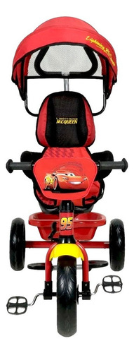 Triciclo Autos multifuncional Bebitos XG-18819 rojo y amarillo