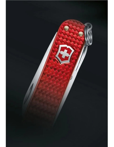 Imagen 6 de 6 de Cortapluma Suiza De Lujo Victorinox Alox Iconix Luxury Red 5