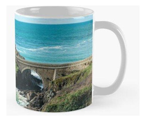 Taza X4 Un Faro En La Costa Atlántica Francesa. Calidad Prem