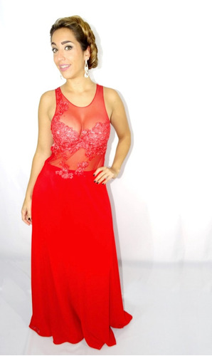 Vestido Rojo - Largo - Cesanette Moda