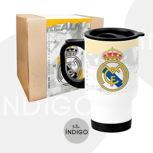 Termo Real Madrid Tapa Y Oreja Personalizado Artesanal