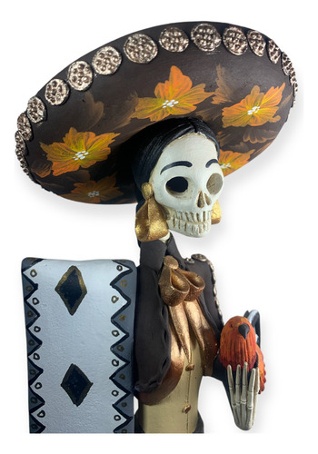 Catrinas De Barro Novios Galleros Capula Michoacán