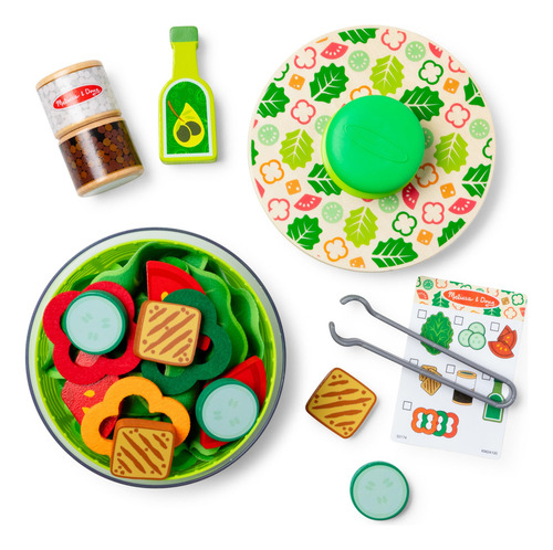 Juego De Ensalada Melissa & Doug 28 Piezas Multi