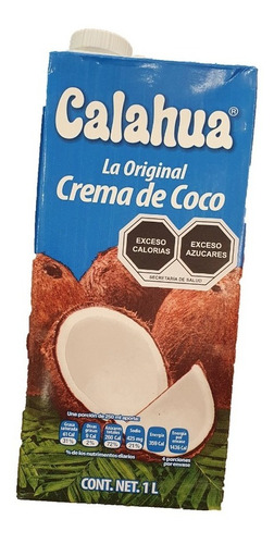 4 Pack Calahua La Original Crema De Coco 1l Bebida 