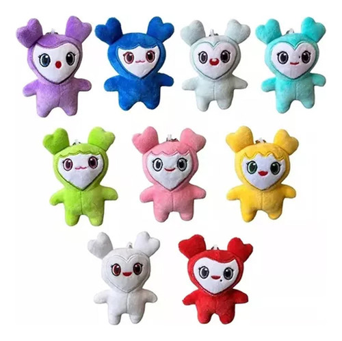 9 Piezas Muñeca De Peluche Twice Momo, Llavero De Felpa