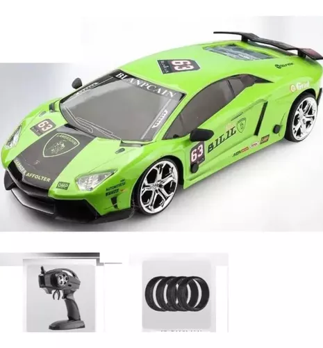 Carro R/c Drift Carrinho Controle Remoto Elétrico 33cm Pneus