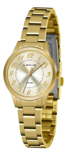 Relogio Lince Feminino Lrgh138l C2kx Dourado Pequeno