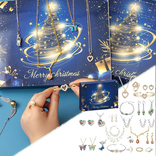 Calendario De Adviento De Joyería Navideña Calendario De Cue