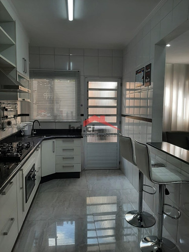 Imagem 20 de 30 de Lindo Sobrado Em Condomínio Fechado, Com 2 Dormitórios, Sala, Cozinha Americana E Planejada, Lavanderia, Churrasqueira Privativa E Uma Vaga De Garagem - Ca00130 - 69920107