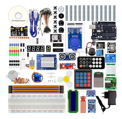 Kit Avançado Componentes Eletrônicos Para Arduino Caixa Nfe