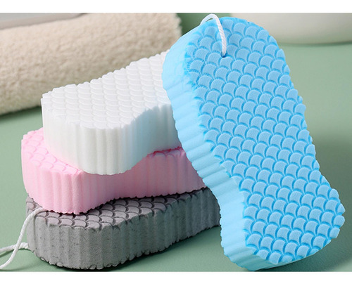 4 Esponja De Ducha Exfoliante Para Una Piel 4 Piezas