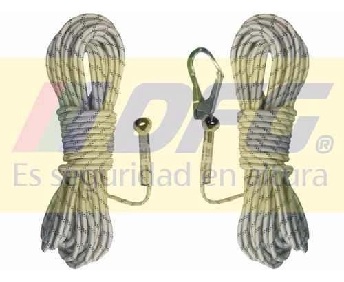 Imagen 5 de 8 de Arnes Kit Completo Trabajo En Altura Linea De Vida De 40mts