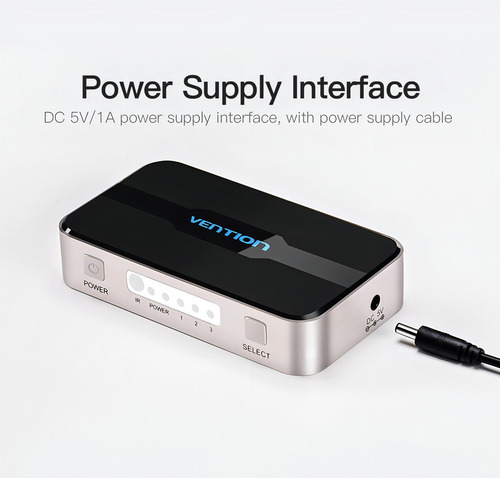 Switch Hdmi 3 In 1 Out Switcher 4k 30hz 10 Gbps Vention